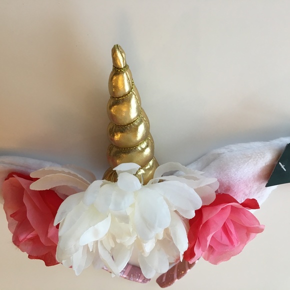 Girls Unicorn Floral Headband Mythical Fairy 3yr+ - Picture 2 of 4